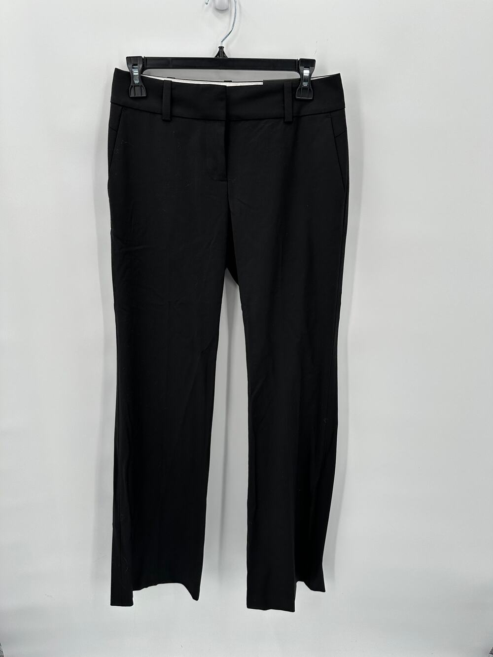ANN TAYLOR NWT Black Virgin Wool Trouser Leg Dress Pant // 00